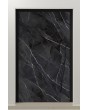 LIM Calacatta - porte à charnière en aluminium recouverte de quartz fritté noir Calacatta