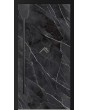 LIM Calacatta - porte à charnière en aluminium recouverte de quartz fritté noir Calacatta