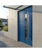 porte pivotante contemporaine de luxe bleue