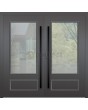 LIM CL05S double - porte à double battant en aluminium traditionnelle de style classique avec verre
