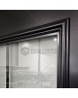 LIM CL05S - porte traditionnelle vitrée en aluminium