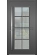 LIM CL06 - porte d'entrée classique à charnières en aluminium avec verre