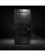 Porte en aluminium noir au design classique pour la maison