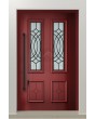 LIM CL18 - porte d'entrée de style traditionnel avec vitrage