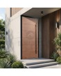 LIM Copper- porte d'entrée en aluminium avec un revêtement en cuivre