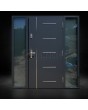 Porte d'entrée en acier haute sécurité anthracite