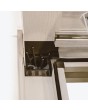 Pergola extérieure murale bioclimatique en aluminium