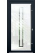 LIM Glass S9 - porte d'entrée d'origine en verre dépoli avec décor transparent