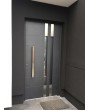 porte avant en aluminium anthracite