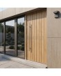 Porte d'entrée en acier haute sécurité Turner Oak avec système de verrouillage multipoints