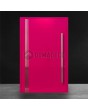 Porte extérieure pivotante moderne rose