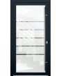 LIM Glass S5 -porte principale givrée avec cinq bandes transparentes