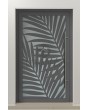 PIVOT G3 - Porte pivotante en aluminium avec façade en verre et panneau décoratif