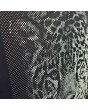 PIVOT G5 - Porte pivotante en verre et aluminium avec motif tigre sur panneau décoratif