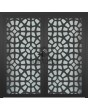 LIM G2 double - Porte double vitrée en aluminium avec panneau décoratif