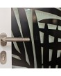 LIM G3 double - Porte double vitrée en aluminium avec panneau décoratif