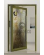 PIVOT FS2 - porte pivotante moderne en aluminium avec verre thermofusible