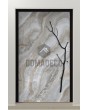 LIM Grigio - porte battante en aluminium recouverte de quartz fritté grigio