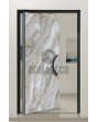 PIVOT Grigio - porte pivotante en aluminium recouverte de quartz fritté grigio