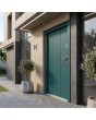 Porte d'entrée contemporaine verte