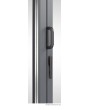 Porte pliante accordéon en verre et aluminium à 5 vantaux