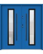 Sta Hevelius Noir Double - porte double en métal avec cadre noir autour du verre