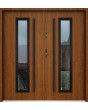 Sta Hevelius Noir Double - porte double en métal avec cadre noir autour du verre