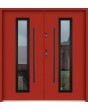 Sta Hevelius Noir Double - porte double en métal avec cadre noir autour du verre