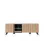Lublana tv - Meuble TV avec porte vitrée