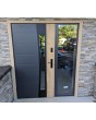 configuration personnalisée - Fargo porte d'entrée avec droit fixe latéral (vue de l'extérieur)