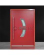Porte d'entrée en aluminium rouge