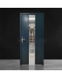 Porte d'entrée en aluminium anthracite avec vitrage