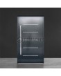 Porte d'entrée moderne en aluminium anthracite