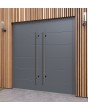 LIM Integra double - porte double solide en aluminium avec nervures