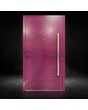 porte d'entrée pivotante en aluminium violet