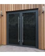 LIM-BATCH VL19 double - Porte aluminium vitrée Lacobel