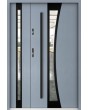 Sta Gemini Duo Noir - porte exterieur avec panneau latéral
