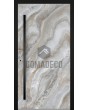 LIM Grigio - porte battante en aluminium recouverte de quartz fritté grigio