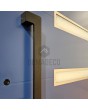 LIM 39 - Porte d'entrée extérieure haut de gamme en aluminium