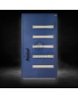 Bleu Porte d'entrée extérieure haut de gamme en aluminium