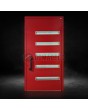 Rouge Porte d'entrée extérieure haut de gamme en aluminium