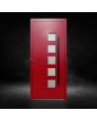 rouge porte moderne en aluminium pour villas modernes