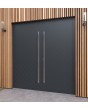 LIM v59 double - porte extérieure double en aluminium pré-montée avec nervures
