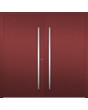 LIM v59 double - porte extérieure double en aluminium pré-montée avec nervures