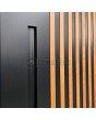 LIM RAIL3 - porte extérieure en aluminium à lames verticales en profilés d'aluminium