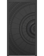 LIM V63 - porte avant à charnières en aluminium avec motif fraisé