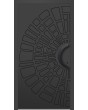 LIM V64 - porte d'entrée en aluminium avec motif fraisé