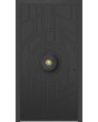 LIM V65 - porte d'entrée en aluminium avec motif fraisé
