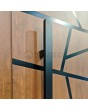 LIM W360 double - porte double en aluminium massif avec rayures