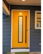 LIM AP01 -  Portes d'entrée sécurisées en aluminium jaune avec vitrage